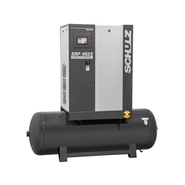 Schulz 25 hp, oil flooded and air cooled rotary screw air compressor